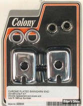 ECLATE O - PIÈCE N° 08A / 09A - PLATINES DE TENDEURS DE ROUE - 47554-73A - SPORTSTER 93/04 - COLONY - CHROME - 2259-8