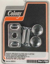 ECLATE O - PIÈCE N° 12 / 13 - PLATINES DE TENDEURS DE ROUE - 41113-90 - DYNA 93/05 - COLONY - KIT - CHROME