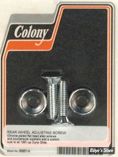 ECLATE O - PIÈCE N° 12 - PLATINES DE TENDEURS DE ROUE - 41113-90 - DYNA 93/05 - COLONY - VISSERIE - CHROME