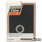 ENTRETOISE D'AXE DE ROUE - DIAMETRE INTERNE : 19.10mm / 3/4" - EPAISSEUR  : 3.18 MM / 1/8" - COLONY - CHROME - 2195-1
