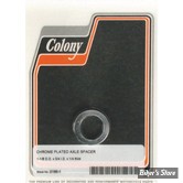 ENTRETOISE D'AXE DE ROUE - DIAMETRE INTERNE : 19.10mm / 3/4" - EPAISSEUR  : 6.35 MM / 1/4" - COLONY - CHROME - 2196-1