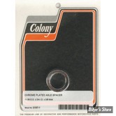 ENTRETOISE D'AXE DE ROUE - DIAMETRE INTERNE : 19.10mm / 3/4" - EPAISSEUR  : 9.53 MM / 3/8" - COLONY - CHROME - 2197-1