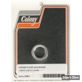 ENTRETOISE D'AXE DE ROUE - DIAMETRE INTERNE : 19.10mm / 3/4" - EPAISSEUR  :12.70 MM / 1/2" - COLONY - CHROME -  2198-1