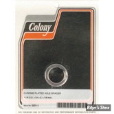 ENTRETOISE D'AXE DE ROUE - DIAMETRE INTERNE : 19.10mm / 3/4" - EPAISSEUR  :22.23 MM / 7/8" - COLONY - CHROME - 2201-1