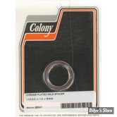 ENTRETOISE D'AXE DE ROUE - DIAMETRE INTERNE : 1" - LONGUEUR :  3.18 MM / 1/8" - COLONY - CHROME - 2234-1