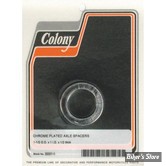 ENTRETOISE D'AXE DE ROUE - DIAMETRE INTERNE : 1" - LONGUEUR :12.70 MM / 1/2" - COLONY - CHROME -  2237-1