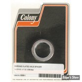 ENTRETOISE D'AXE DE ROUE - DIAMETRE INTERNE : 1" - LONGUEUR :15.88 MM / 5/8" - COLONY - CHROME -  2237-1