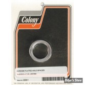 ENTRETOISE D'AXE DE ROUE - DIAMETRE INTERNE : 1" - LONGUEUR :19.05 MM / 3/4" - COLONY - CHROME - 2239-1
