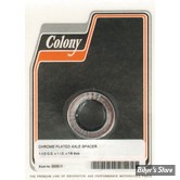 ENTRETOISE D'AXE DE ROUE - DIAMETRE INTERNE : 1" - LONGUEUR :22.23 MM / 7/8" - COLONY - CHROME -  2240-1