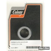 ENTRETOISE D'AXE DE ROUE - DIAMETRE INTERNE : 1" - LONGUEUR :25.40 MM / 1" - COLONY - CHROME -  2241-1