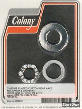 KIT ENTRETOISES D AXE DE ROUE - COLONY - ESSIEU ARRIERE - SPORTSTER 86/99 - GROOVED - 9996-3