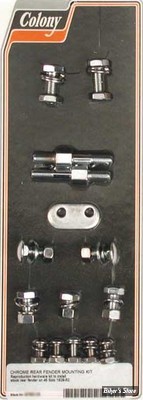 ECLATE O - PIECE N° 16 - KIT DE MONTAGE POUR GARDE-BOUE ARRIÈRE - OEM 49180-36 / 66302-29 - 750CC/45" SV 29-52  - CHROME - COLONY - 9790-15