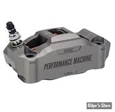 ETRIER RADIAL - ENTRE AXES : 108MM - ETRIER PERFORMANCE MACHINE -  4-PISTONS - 108MM Race Series radial - COTÉ : GAUCHE - FINITION : GUN METAL GRIS - 0052-2427-GYC