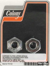 ECLATE N - PIECE N° 10 - ECROU PLAT SUPERIEUR - OEM 45647-30 - CHROME - COLONY - LA PAIRE