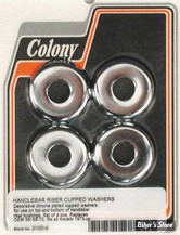 RONDELLES DE SILENT BLOCS DE GUIDON 73/17 - CHROME - OEM 56159-73 - COLONY 