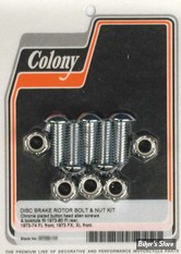 ECLATE DF - PIECE N° 03 - KIT VISSERIE DE DISQUE AVANT / ARRIERE (JANTE A RAYONS) - OEM 41198-73 - BOMBEE - CHROME - 8739-10