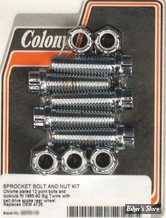 B - KIT VISSERIE DE COURONNE - BIGTWIN 85/92 - ROUE A RAYON + COURROIE - 12 POINTS