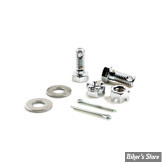ECLATE G - PIECE N° 01 / 04 / 14 / 17  - KIT BOULONNERIE POUR PATTE D'ANCRAGE DE FREIN - OEM 41734-73 / 7843 / 6718 / 520W - CHROME - 9106-8