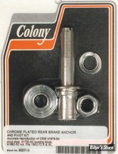 ECLATE H - PIECE N° 26 - KIT D'ANCRAGE - BRAKE ANCHOR PIVOT BOLT KIT - SPORTSTER 52/72 - OEM 41882-52 / 41876-54 / 41730-52 / 7055 - COLONY - CHROME - 9207-4