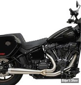 ECHAPPEMENT - BASSANI - SOFTAIL FLSB / FXRLRST - 2-into-1 Road Rage III Exhaust System - FINITION : INOX / PARE CHALEUR INOX - 1S81SS