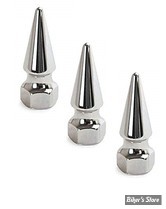 3/8-16 - ECROU PIKE NUT CHROME - COLONY - FILETAGE : 3/8"-16 - LES 3 PIECES