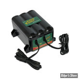 -  CHARGEUR DE BATTERIE - 2 - BATTERY TENDER® - 2 CHARGES - 12V / EUROPE - 2 BANK - 022-0165-DL-WH