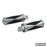  Reposes pieds Diamond - LARGE - CHROME