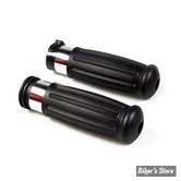 POIGNÉES - HD STYLE - MCS - ANTIQUE STYLE - RUBBER / CHROME - 96UP