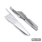 ECLATE PB - PIECE N° X - DEFLECTEURS DE PARE BRISE INFERIEUR - SOFTAIL FLST 86/17 - OEM 58125-90 / B - EARLY DESIGN - Chrome