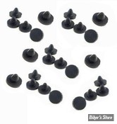 Bouchon de vis allen 1/4" / CLEF ALLEN DE 3/16" - MUSHROOM - NOIR - LES 25 PIECES