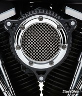 FILTRE A AIR - COBRA - MILWAUKEE EIGHT - RPT AIR CLEANER KIT - CHROME / NOIR - 606-0101-05CBSB
