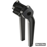 RISERS EQUIPÉS POUR COMPTEUR - POUR GUIDON Ø 25.40 MM - THRASHIN SUPPLY COMPANY - PULLBACK - HAUTEUR 9" 1/2 - SPECIFIQUES SOFTAIL FXBB / FXBR / FXLRST - NOIR - AVEC MONTAGE DE COMPTEUR - TSC-9500-1