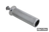 EMBOUT DE SELECTEUR V-TWIN - FLANGE KNURLED - CHROME