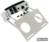 - Support de plaque - Fatbob - OEM 94720-85T / 59993-80TB - Fat Bob taillight / license plate bracket - CHROME