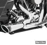 - ECHAPPEMENT FREEDOM PERFORMANCE - SHORTY - 2EN1 - DYNA 91/05 - COMBAT - CHROME / NOIR SCULPTE - HD00540