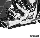 - ECHAPPEMENT FREEDOM PERFORMANCE - SHORTY - 2EN1 - DYNA 06/17 - COMBAT - CHROME / NOIR SCUPLTE - HD00550