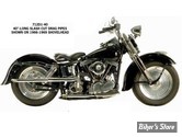 - ECHAPPEMENT PANHEAD 58/64 - SHOTGUN DRAG PIPES SLASH CUT - PAUGHCO - 40" - CHROME - 712D1-40