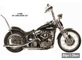 - ECHAPPEMENT PANHEAD 48/64 - OVER THE TRANSMISSION -  GOOSE CUT- PAUGHCO - 38" - 1 3/4" - CHROME - 712GM