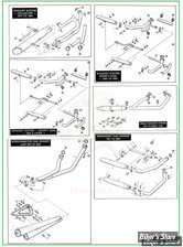     ECLATE WL - PIECE N° 00 - ECLATE DES PIECES D'ECHAPPEMENT DES SHOVELHEAD FX1970/1984