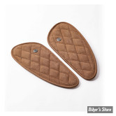 GRIPS DE GENOUX - TRIP MACHINE - CUIR - VERSION MINI - DIAMOND - MARRON