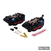 ETRIER RADIAL - ENTRE AXES : 108MM - ETRIERS AVANT BREMBO - 4-PISTON BRAKE CALIPERS - GP4-RB MONOBLOCK RADIAL BRAKE CALIPER - NOIR ANODISÉ