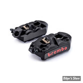 ETRIERS AVANT  BREMBO - 4-PISTON BRAKE CALIPERS - M4 MONOBLOCK RADIAL BRAKE CALIPER SET - NOIR ANODISÉ