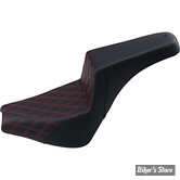 SELLE DUO - SOFTAIL FLDE / FLSL / FLHC / FLHCS 18UP - SADDLEMEN - STEP-UP REDLS SEAT - NOIR  / ROUGE