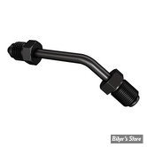 - RACCORD DE CONNECTION : AN3 > 3/8"-24 UNF - GOODRIDGE - 45° - NOIR CARBON STEEL  - 646-03