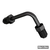 - RACCORD DE CONNECTION : AN3 > 3/8"-24 UNF - GOODRIDGE - 90° COURT - NOIR CARBON STEEL - 690-03ZBK