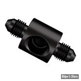 REPARTITEUR / CORPS DE CONTACTEUR DE FREIN ARRIERE - GOODRIDGE - 1/8" NPT > AN3 3/8"-24 X 2 - NOIR CARBON STEEL