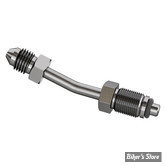 RACCORD DE DURITE D'EMBRAYAGE HYDRAULIQUE / AN3 - V-ROD - AN3 / 7/16-20 - GOODRIDGE - INOX -  622-03-04C