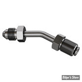 RACCORD DE DURITE D'EMBRAYAGE HYDRAULIQUE / AN3 -TOURING 14/16 - AN3 / 10MM X 1.00 - GOODRIDGE - 628-03C