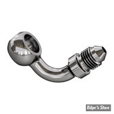 BANJO AN3 - DIAMETRE : 3/8" / 10MM - ORIENTATION : 90° - INOX POLI - GOODRIDGE - 599-03C
