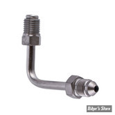 - RACCORD DE CONNECTION : AN3 > 3/8"-24 UNF - GOODRIDGE - 90° COURT - INOX - 690-03C